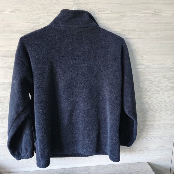 Polar Graphic Vtg Blue Embroidered Maui Hawaii 1/4 Zip Pullover Fleece USA Made - Picture 8 of 14